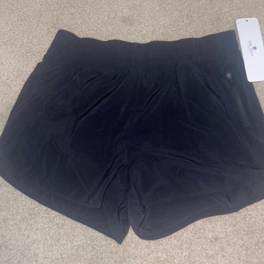 CRZ Yoga black athletic shorts, AM